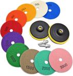 13 Packs 4 Inch Diamond Polishing Pad 1500 Grit For Marble