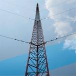 Tubular Steel Telecommunication Guyed Wire Tower For 5G 4G 3G Mast Galvanized