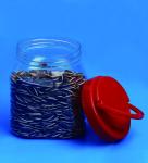 610Ml Plastic Airtight Storage Jars Screw On Type Cover Food Grade Material
