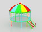 Rope Mobile Inflatable Jump Park Children Bungee Trampoline Jumping
