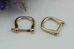 Nickel Plated Metal D Ring Buckle Bag Fittings,18MM Zinc Alloy D-ring For