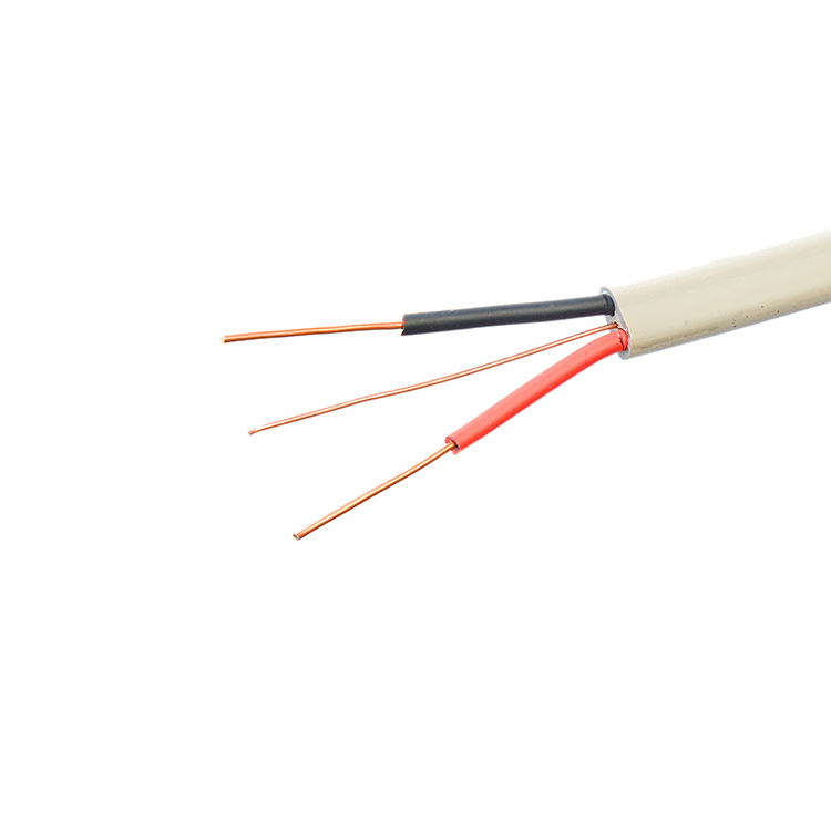 100m Roll of 2.5mm Copper Conductor Electric Cable Wire with 1.5mm Earth Cable in Grey Twin Flat Cable BS6004 Standard
