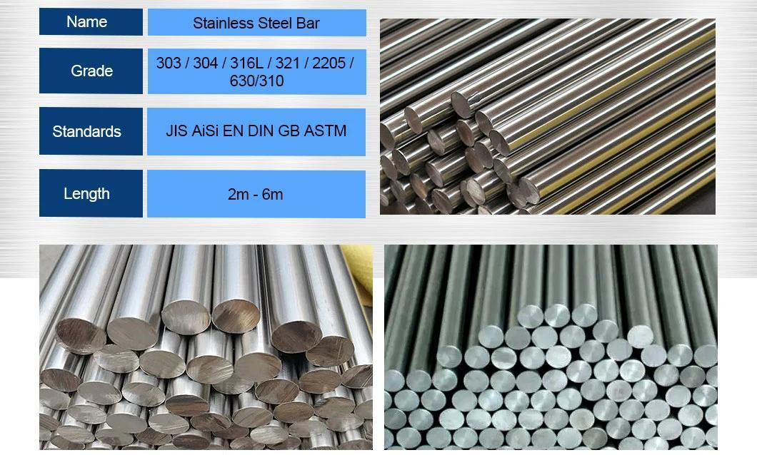 High Precision Stainless Steel Ingot 304 316 2205 Stainless Steel Round Steel Square Bar