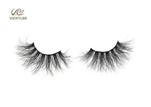 China Synthetic Fiber 0.05 25MM Dramatic False Eyelashes wholesale