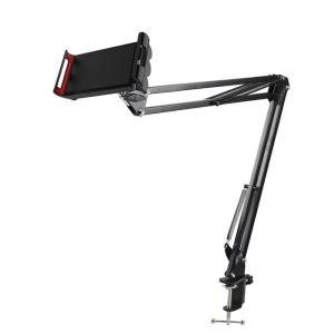 China Tablet Holder Double Braced Arms 60cm Tripod Mic Stand wholesale