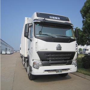 China 12 Wheels 40 Ton Commercial Box Truck , Closed Box Truck 9.726L Displacement wholesale