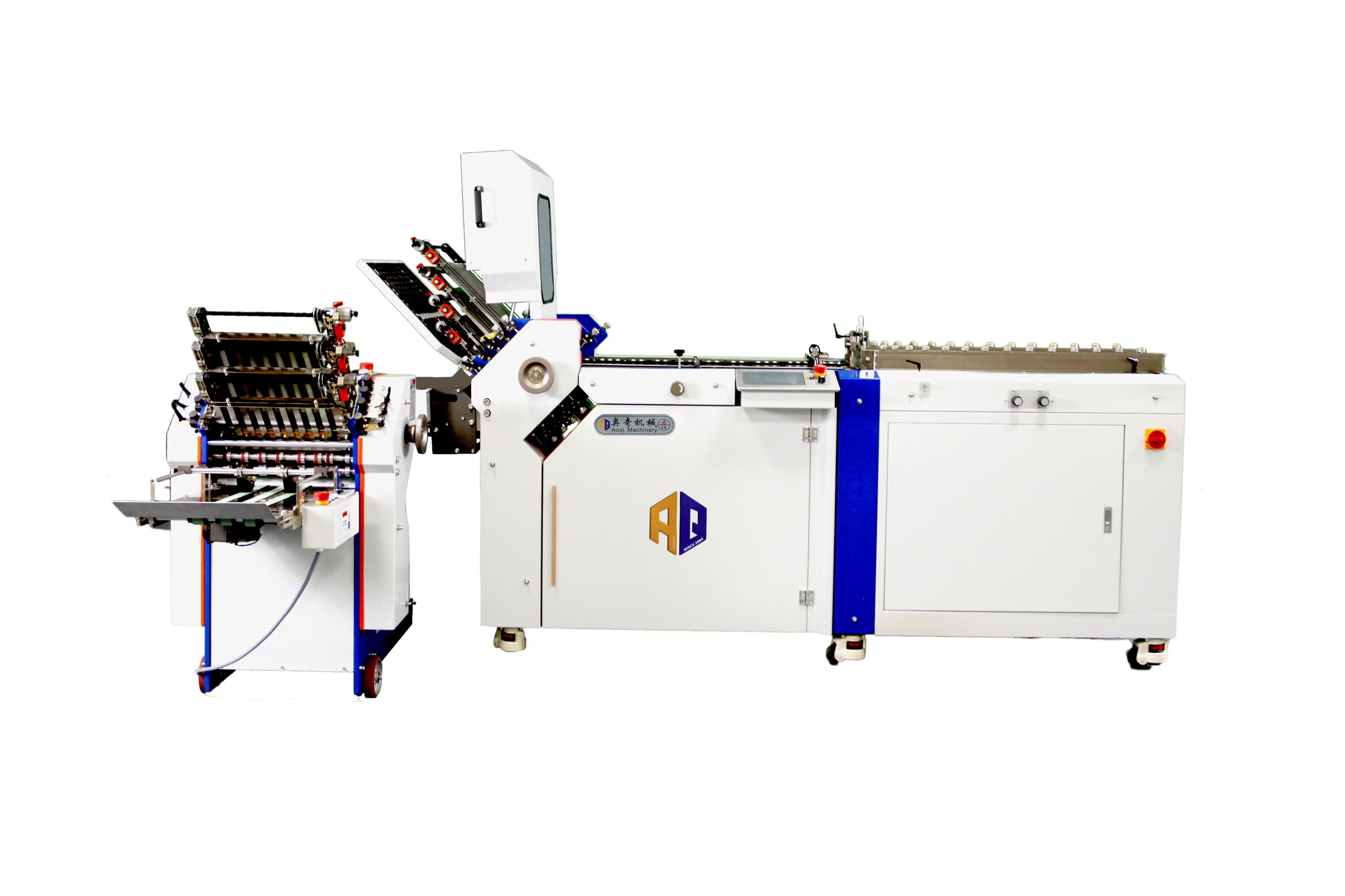 Automatic Cross Fold Leaflet Paper Feeder Folding Machine Air Suction Folding Machine