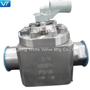 China 3/4&quot; Top Entry Ball Valve Butt Welded Thread Socket Welded Nylon Seated wholesale