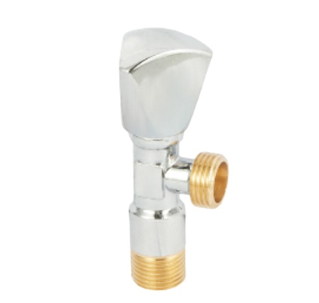 Medium Temperature Half Inch Brass Angle Valve For Kitchen Copper Handle