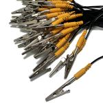 Black Yellow 1.8m Esd Grounding Cable For Cleanroom Antistatic