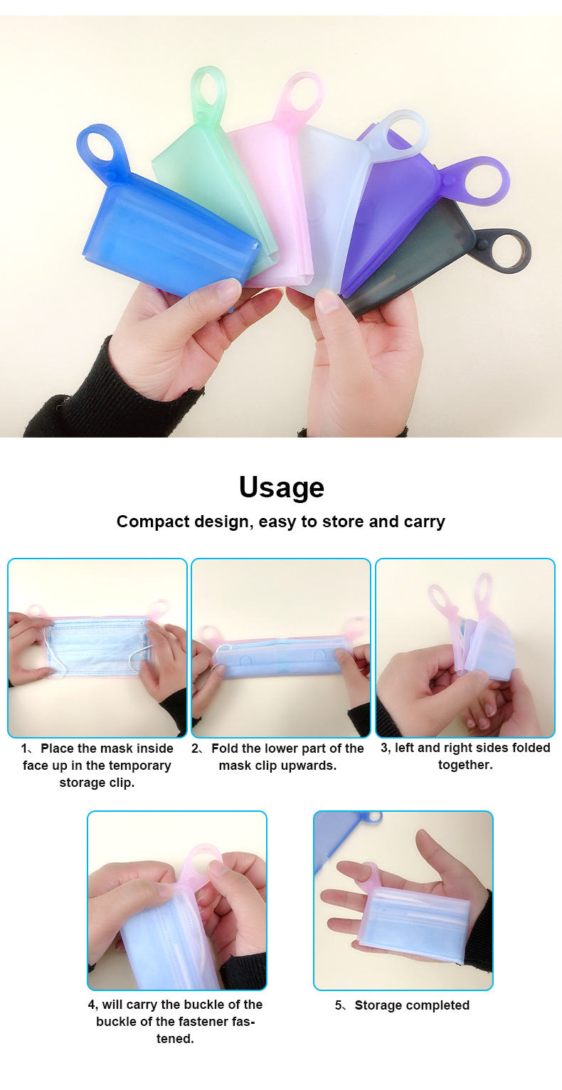 33G Foldable Silicone Houseware Face Covering Storage Box