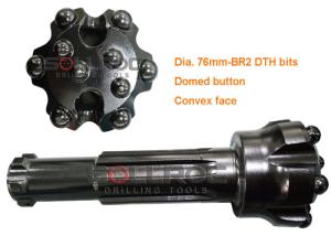 China 2 Inch DTH Drilling Tools Br2 DTH Mining Drill Head Erosion Resistant wholesale