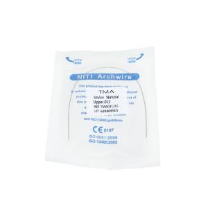 China Precision ALS Orthodontic Accessory Natural TMA Round Wires 0.012/14/16/18/20 for Dentistry wholesale