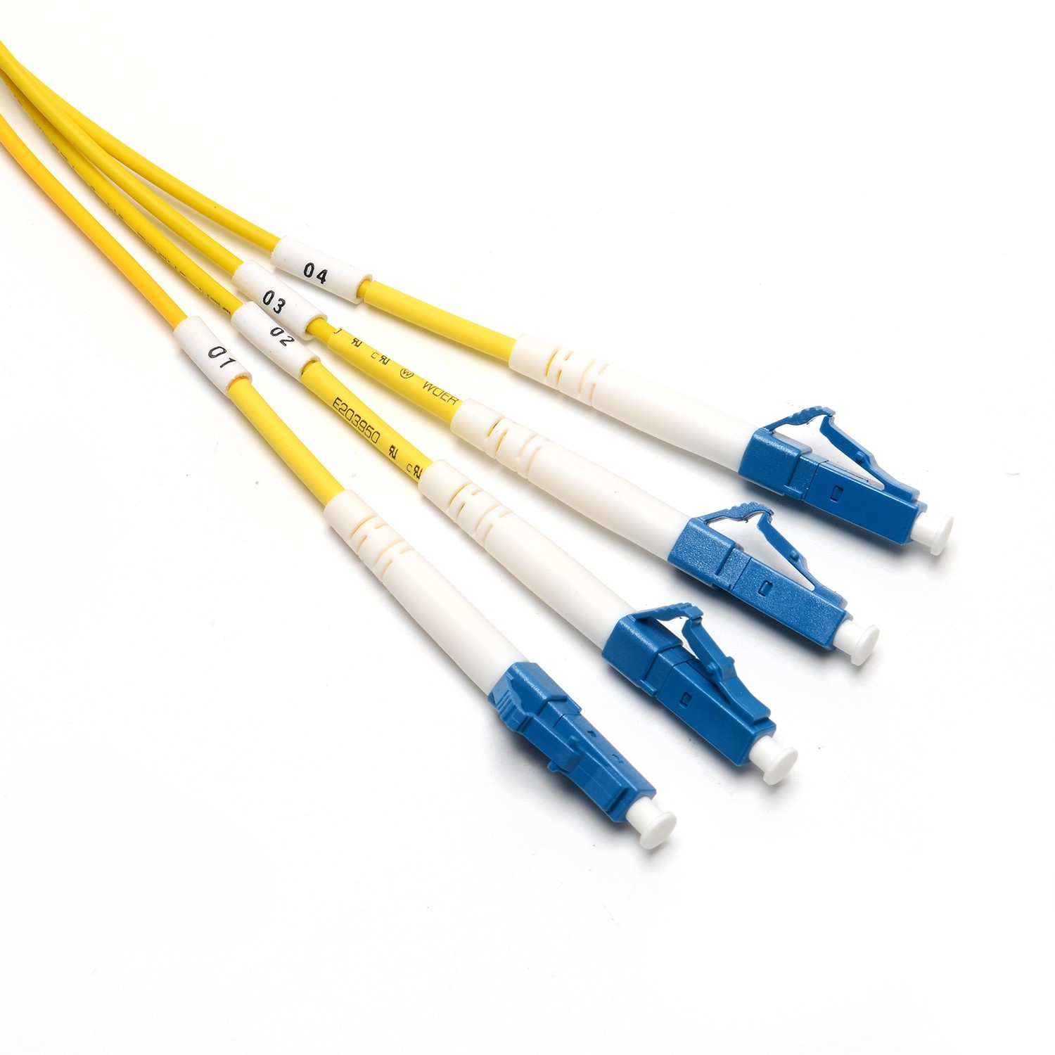 Simplex Single Mode Patch Cord , 4 Core Lc Lc Fiber Patch Cable