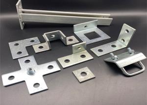 China Strut Fittings Accessories Galvanized Steel Unistrut Flat Plate Fittings wholesale