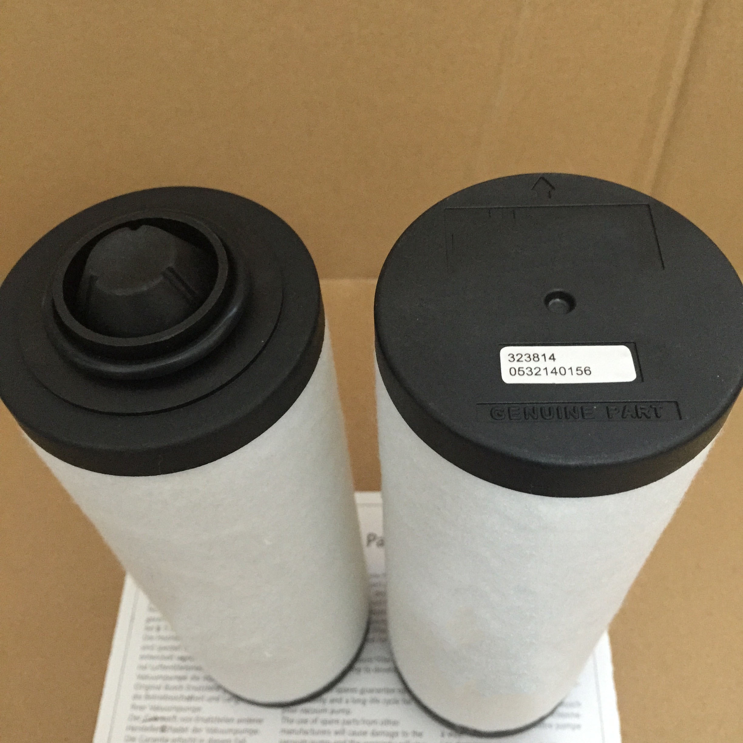 Exhaust filter cartridge for RA0040 vacuum pump 0532140156
