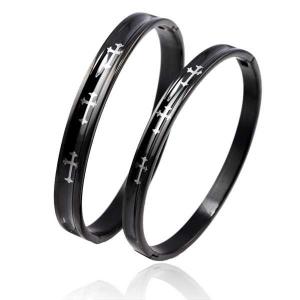 China Tagor Jewellery Super Quality 316L Stainless Steel Couple Bracelet Bangle TYGB008 wholesale