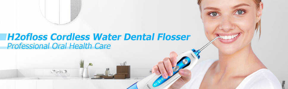 Rechargeable Cordless Water Flosser Hf 9 With 2500mAh Battery