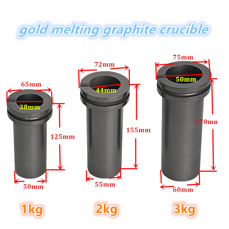 Advantage1 Sales Graphite Crucible for Casting Gold Silver Ingot 1KG 2KG 3KG 4KG 5KG