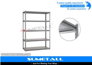 China Boltless Metal Shelving For Garage Storage / Heavy Duty Steel Storage Racks wholesale