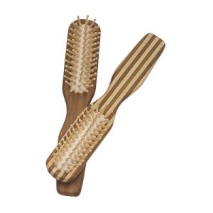 China Massaging Hair Brush Rectangle Handle , Environmental Health Wooden Paddle Brush wholesale