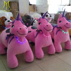 China Hansel amusement park walking electric family walking plush animal toy ride wholesale