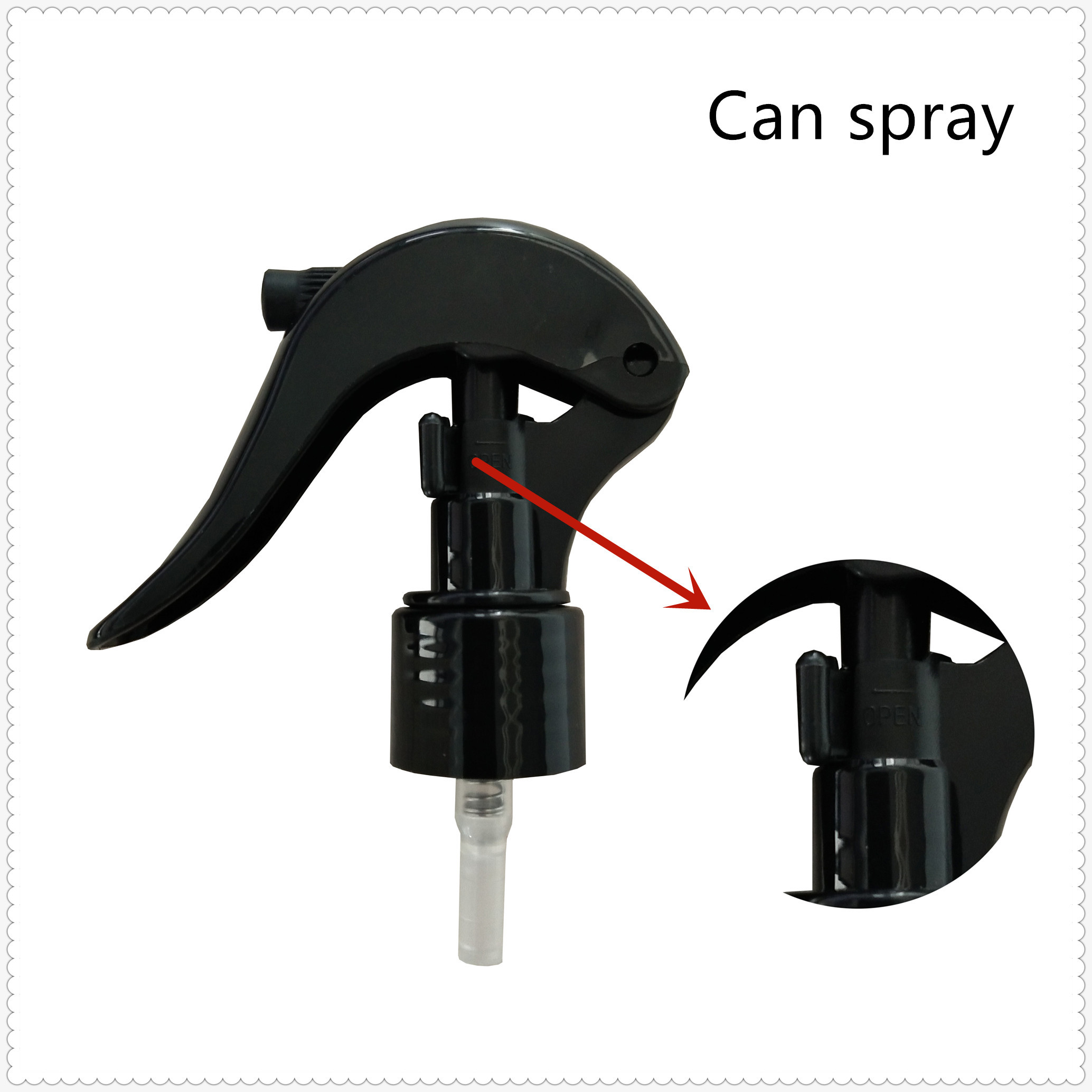 Black Plastic Trigger Sprayer Smooth Surface 20/410 Used On Bottles