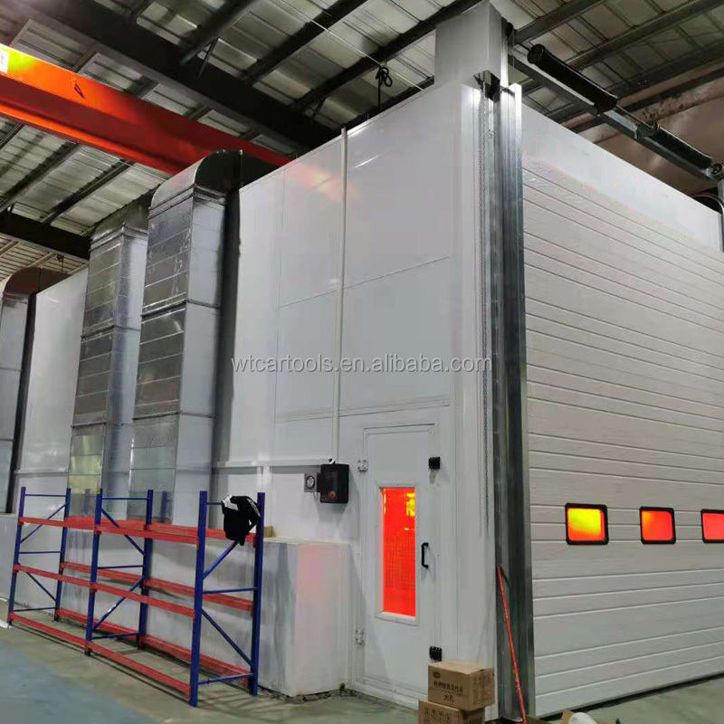 39KW CE Approved Industrial Spray Booth Oven for Bus Truck Painting Room 15000mm