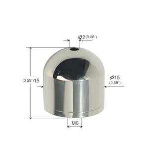 China Hemispherical Brass Ceiling Attachment Parts For Hanging System YW86249 wholesale