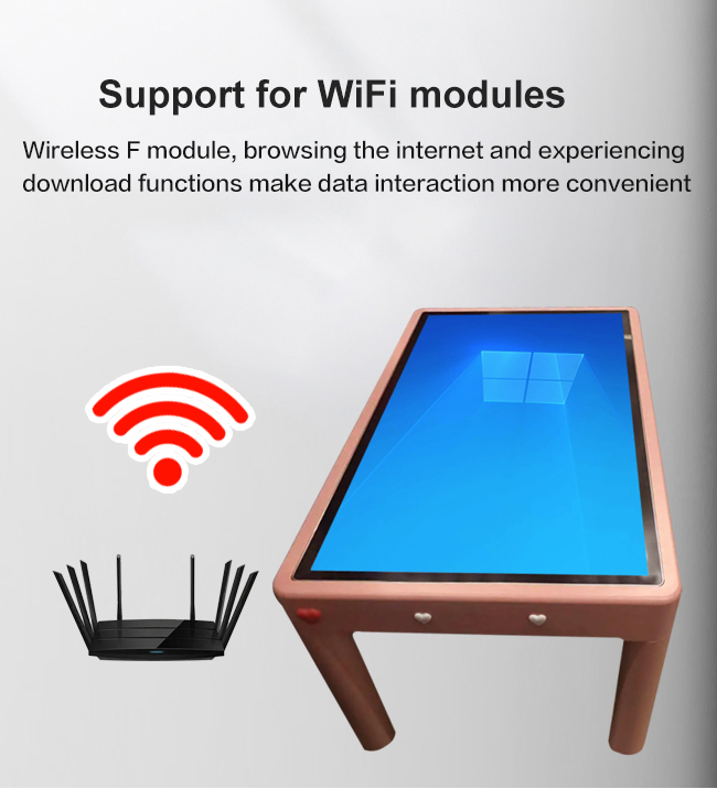 Smart Touch Interactive Screen Table Capacitive Multimedia Touch Table All In One Touch Screen Coffee Table