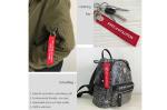 Double Sided Embroidered Keychain Twill Background Polyester Material