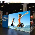 Outdoor Double Sided LED Frameless Fabric Light Box Trade Show Free Standing