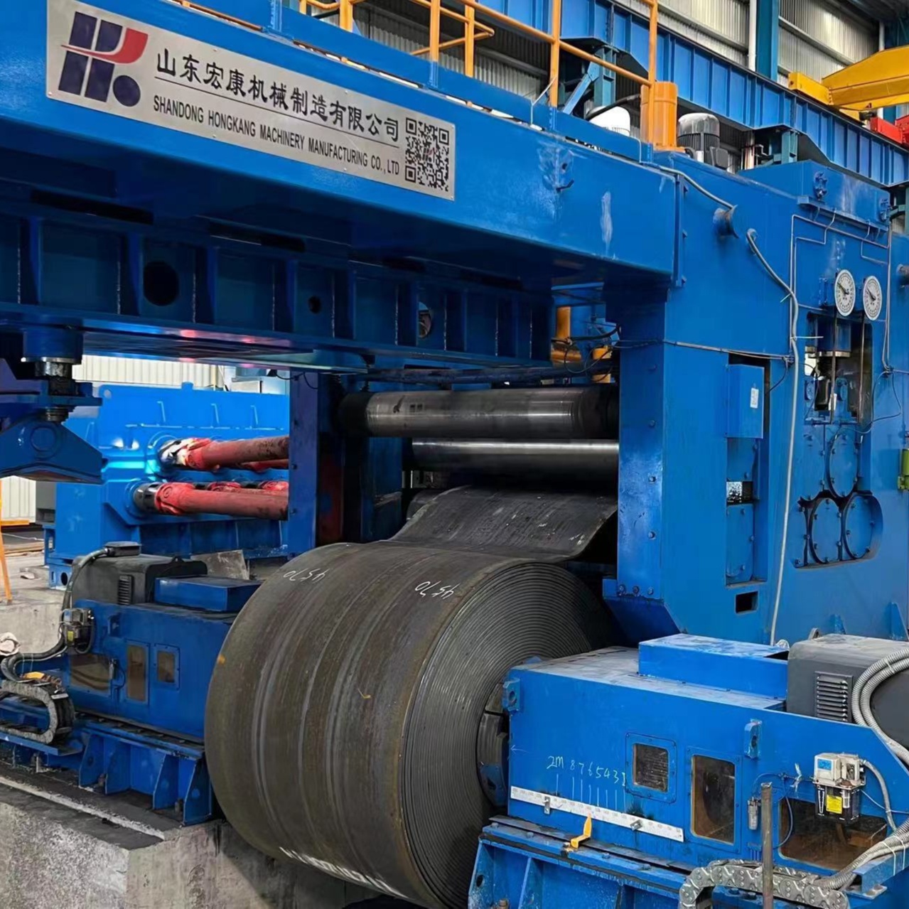 Steel Coil Uncoiler And Cut To Length Line High Productivity Custom Color
