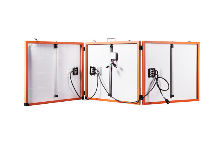 Orange Color Folding Portable Solar Panels For Camping Easy Installation