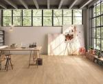 60Boxes/Plt 9.5mm Thickness Wooden Porcelain Tiles 250x1500mm Cream Color