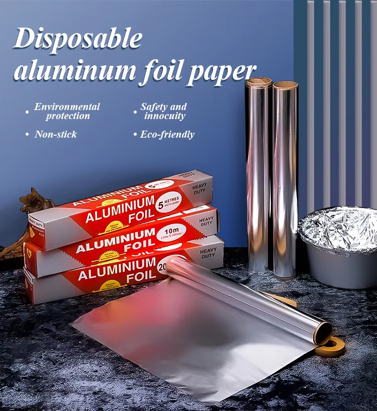 37.5 sq.ft Aluminum Foil 14 Microns Tin Foil for Kitchen Disposable Use