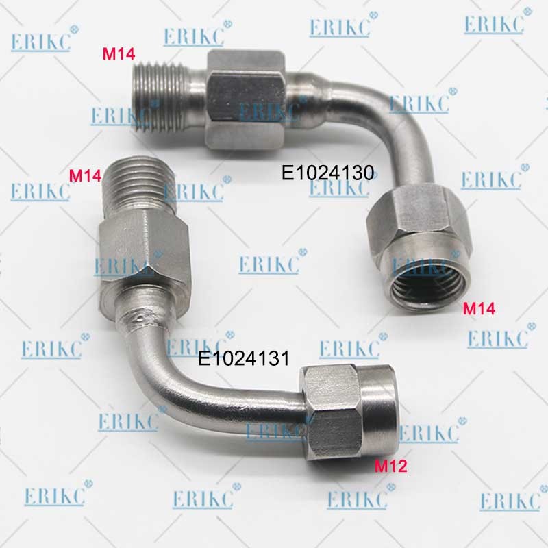 ERIKC E1024131 E1024130 Injector Adapter Common Rail Injector Connection Joint Elbow Pipe Fuel Pipe Conversion Joint
