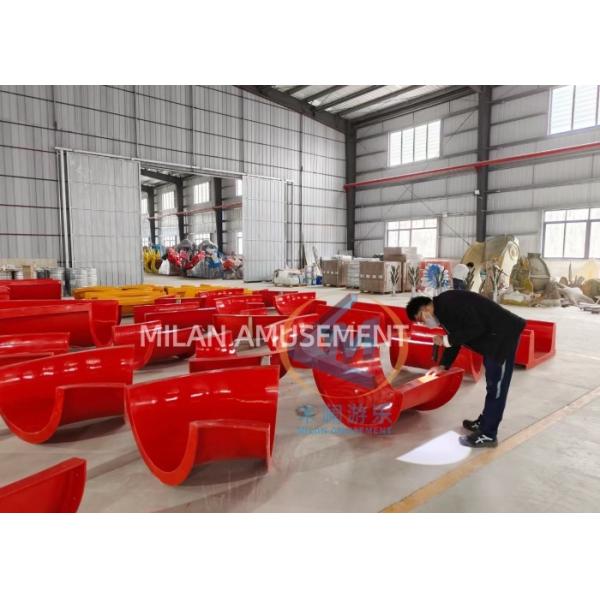 Custom Water Park Slide Fiberglass Material For Indoor Ourtdoor Use