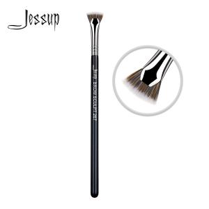 China Black Silver 1pc Jessup Makeup Brush For Eyebrow Eyeshadow Lip wholesale