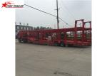 Hydraulic Auto Carrier Trailer , Steel Gooseneck Car Carrier Semi Trailer