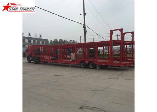 3 Axles Car Carrier Trailer Steel Leaf Spring Suspension For Vehicle Transportat