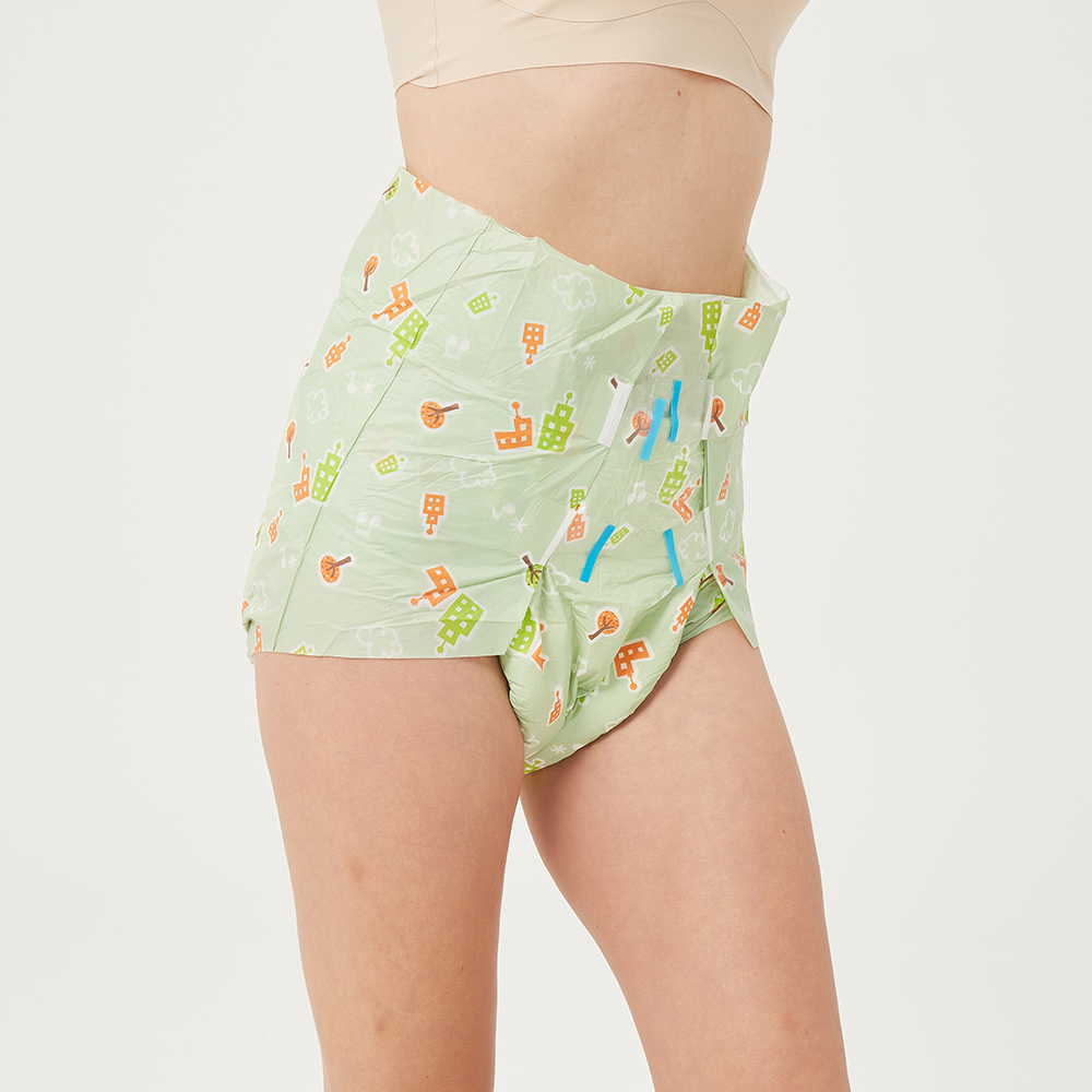 Customized Prints High Absorption Ultra Thick Adult Diaper Soft Breathable Durability