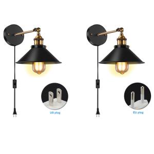 China Warehouse Garage Industrial Vintage Lighting Plug in Wall Light (WH-VR-92） wholesale