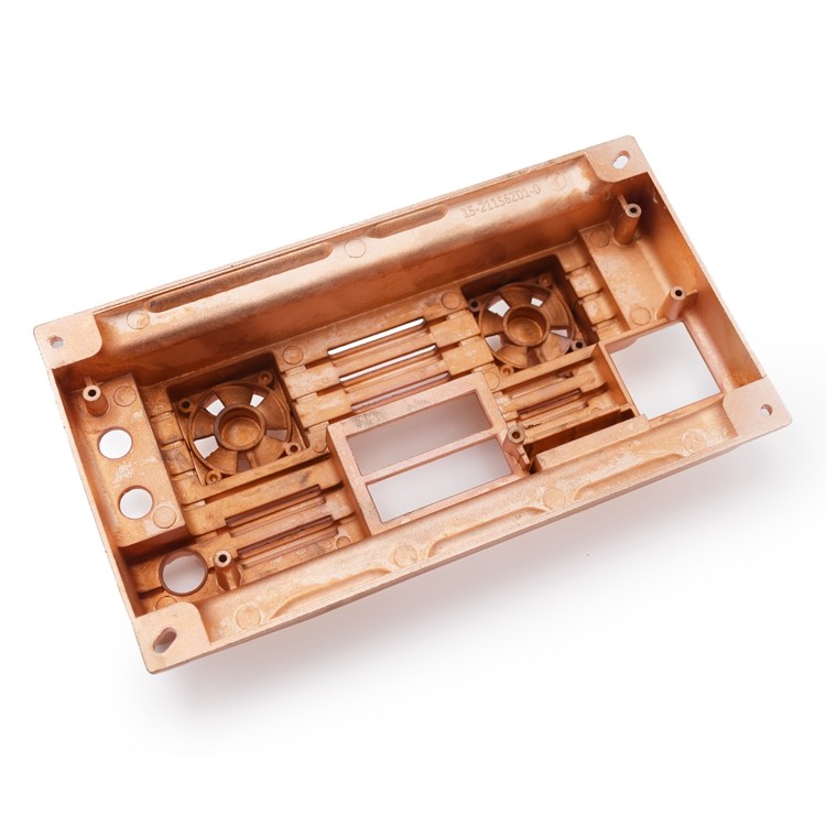 Anticorrosive Zinc Alloy Die Casting Parts Enclosure With Plating Gold Surface