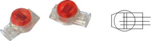 China UR 3 Wire IDC Buttsplice 19-26 AWG - Red - Gel Filled wholesale