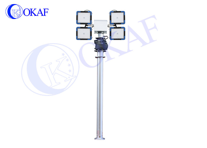 Alloy 6063B 3.5M Pneumatic Telescopic Pole Vehicle Mounted