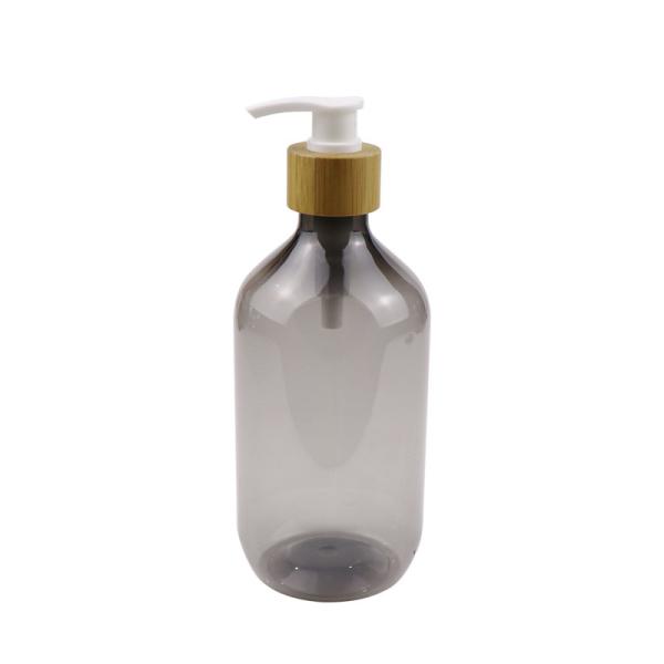 Bamboo Pump PET Cosmetic Bottles Nontoxic Odorless 60ml Lotion Bottle