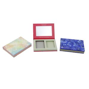 China Paper Empty Blush Palette / Cosmetic Empty Packaging CMYK Printing wholesale