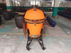 China Damping Hinge Orange Urban Charcoal Kamado Grill wholesale
