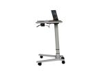 White Pneumatic Adjustable Gas Lift Hydraulic Standing Table For Laptop